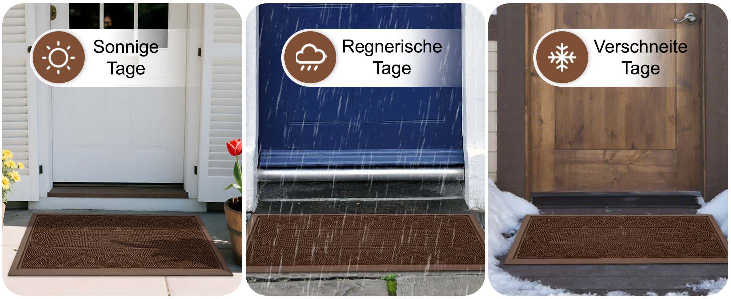 Килимок Alishomtll для дому та вулиці: вологостійкий, неслизький, 43x75 см