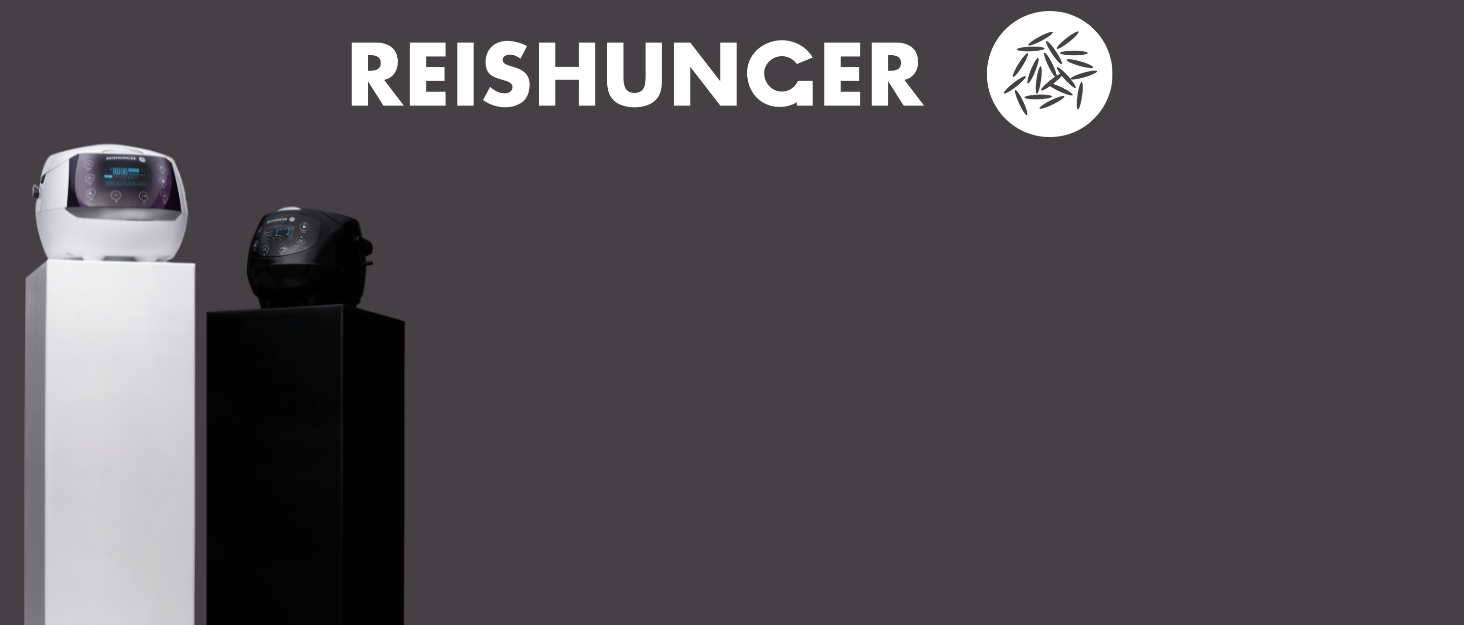 Малий цифровий рисовар REISHUNGER 0,6 л, сіра, на 3 особи, мультиварка з таймером, функцією підігріву, пароварка, 8 програм, преміум-каструля, 7-фазна технологія