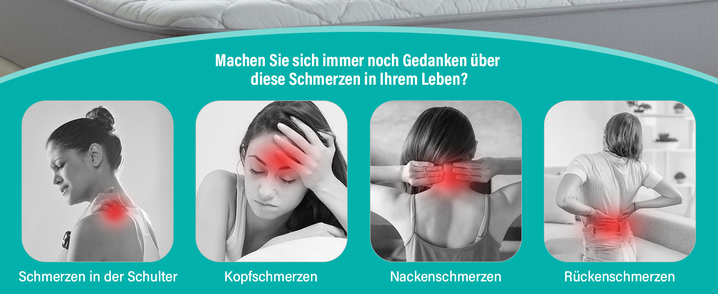 Подушка для шиї Ehomfory з піною Memory Foam, ергономічна подушка для сну на боці, спині та животі, 62x41x9/12 см, сіро-біла