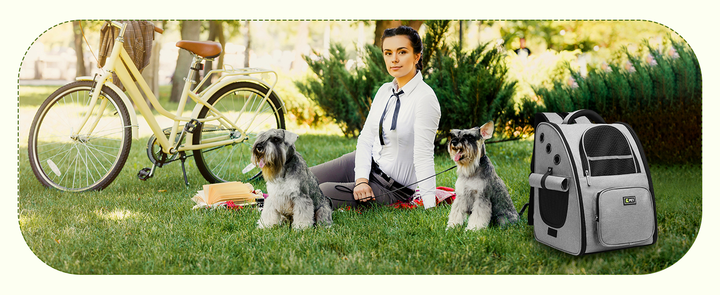 Рюкзак для собак та котів ALLSOPETS - дихаючий, складний, з фіксатором, для подорожей та прогулянок (темно-сірий)