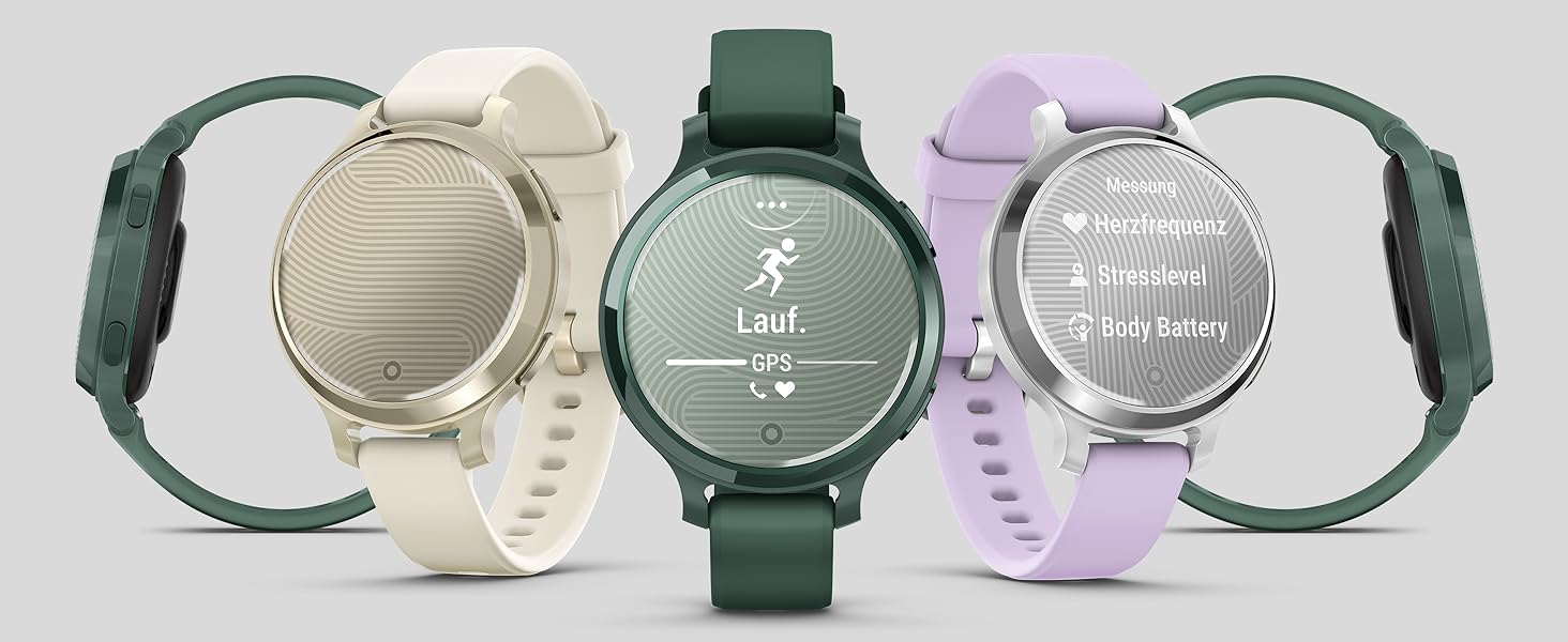 Розумний годинник Garmin Lily 2 Active 38mm Bone & Lunargold: GPS, 30+ спортивні додатки, 9 днів роботи, Garmin Pay