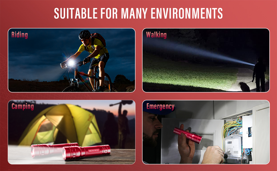 LED ліхтарик Gearlite: надпотужний, перезаряджається, 1000 люмен, 3 режими, Zoom, IP65, для кемпінгу та активного відпочинку