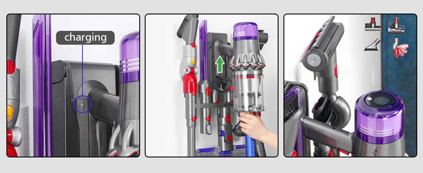 Кріплення для пилососа Dyson V7 V8 V10 V11 V12 V15 - настінна підставка, аксесуар