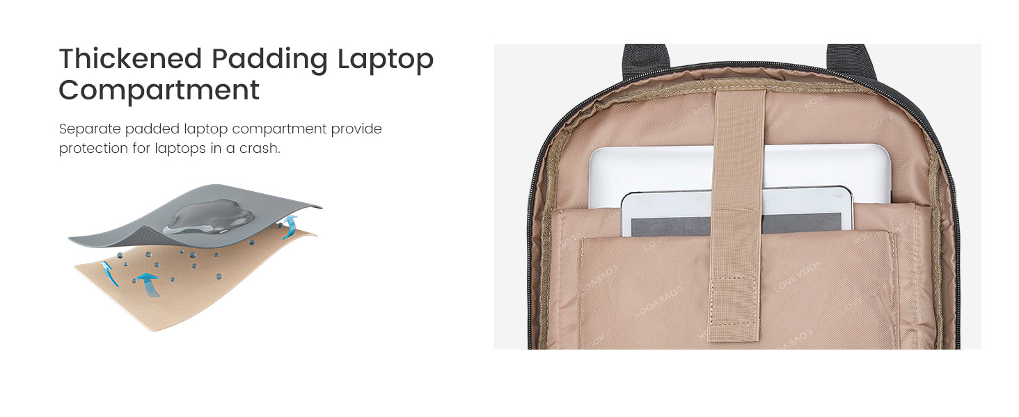 LOVEVOOK Рюкзак для ручної поклажі, жіночий, 15.6