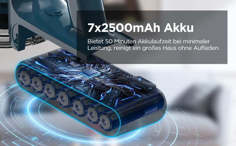 Бездротовий пилосос з HEPA-фільтром, 120 000 об/хв, до 50 хв роботи від акумулятора, LED-дисплей, антизаплутана щітка, 400W