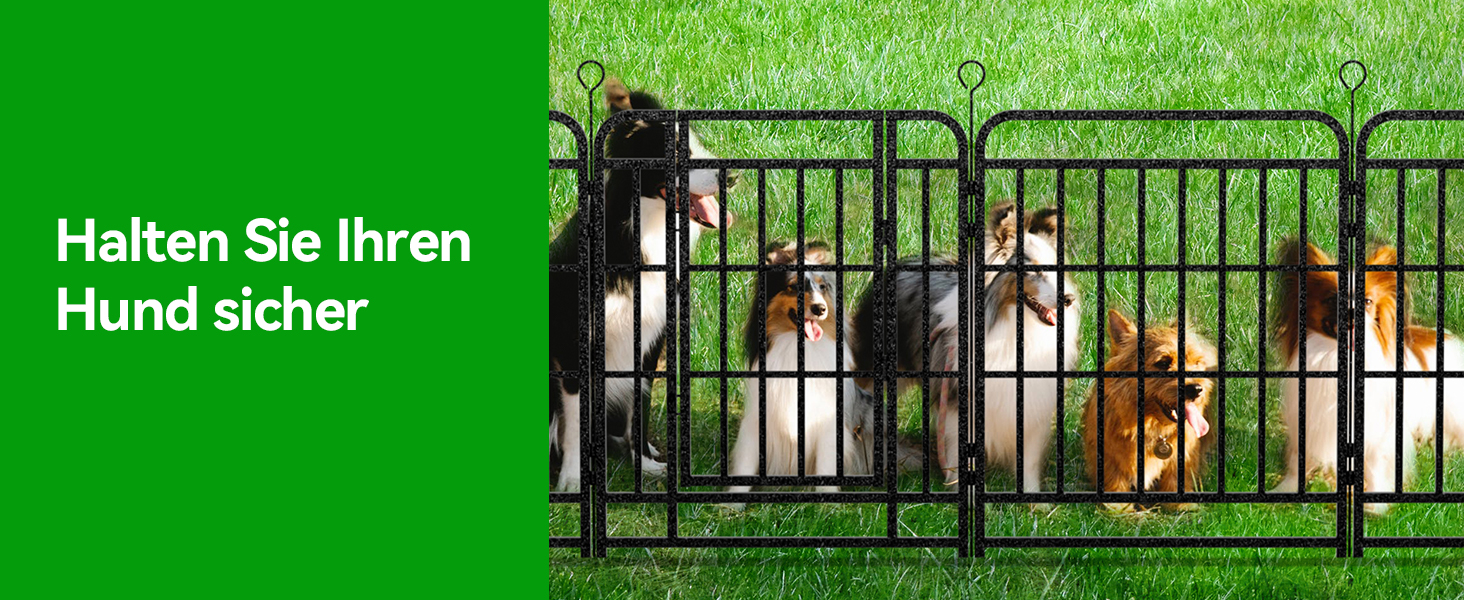 Вольєр для цуценят 544 см, 80 см у висоту, 8-секційний складний вольєр для тварин з дверцятами, вольєр для собак, котів, кроликів, для саду, збірка без інструментів, 8 секцій