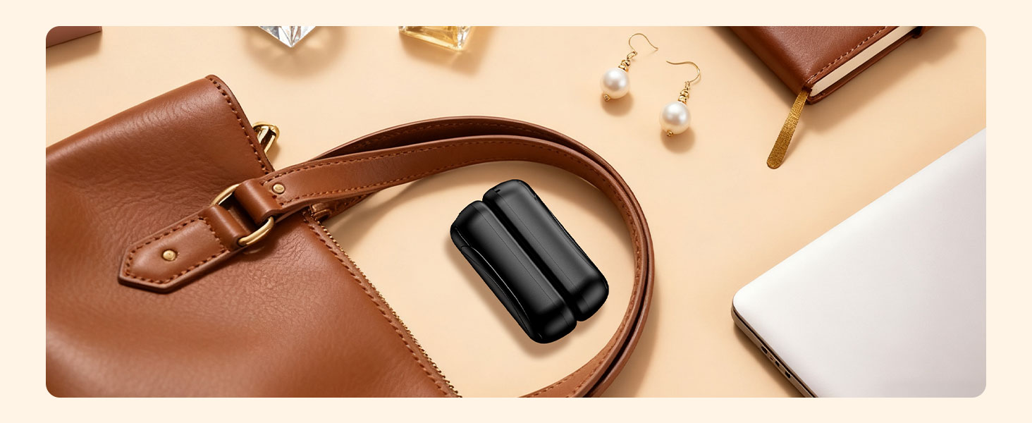 Електричні грілки для рук 2 шт. 7000mAh з 3 рівнями нагріву, портативні, магнітні, чорні - ідеальний зимовий подарунок для жінок та чоловіків