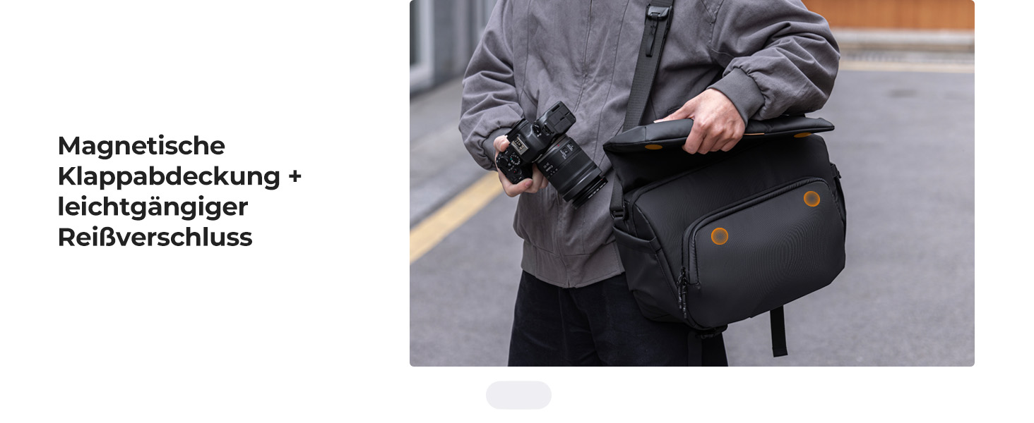 Сумка для фототехніки K&F Concept 15L, водовідштовхуюча сумка для камери та аксесуарів (Чорна)