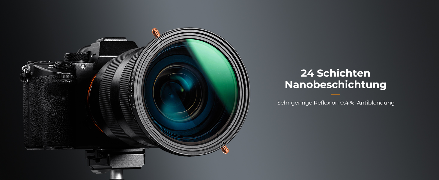 Фільтр K&F Concept Nano-D Serie 82mm 2-в-1: ND та CPL (Поляризаційний)