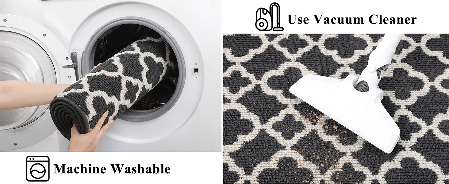 Килимок для підлоги SHACOS, антиковзаючий, для кухні, вітальні, передпокою, 50x150 см (60x300 см), темно-сірий