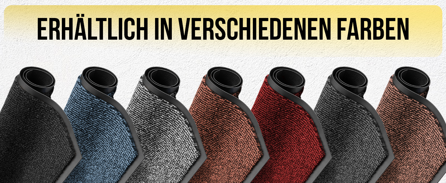 Привітальний килимок BLADO для дому та вулиці, протиковзкий та зносостійкий, коричневий, 60x80 см