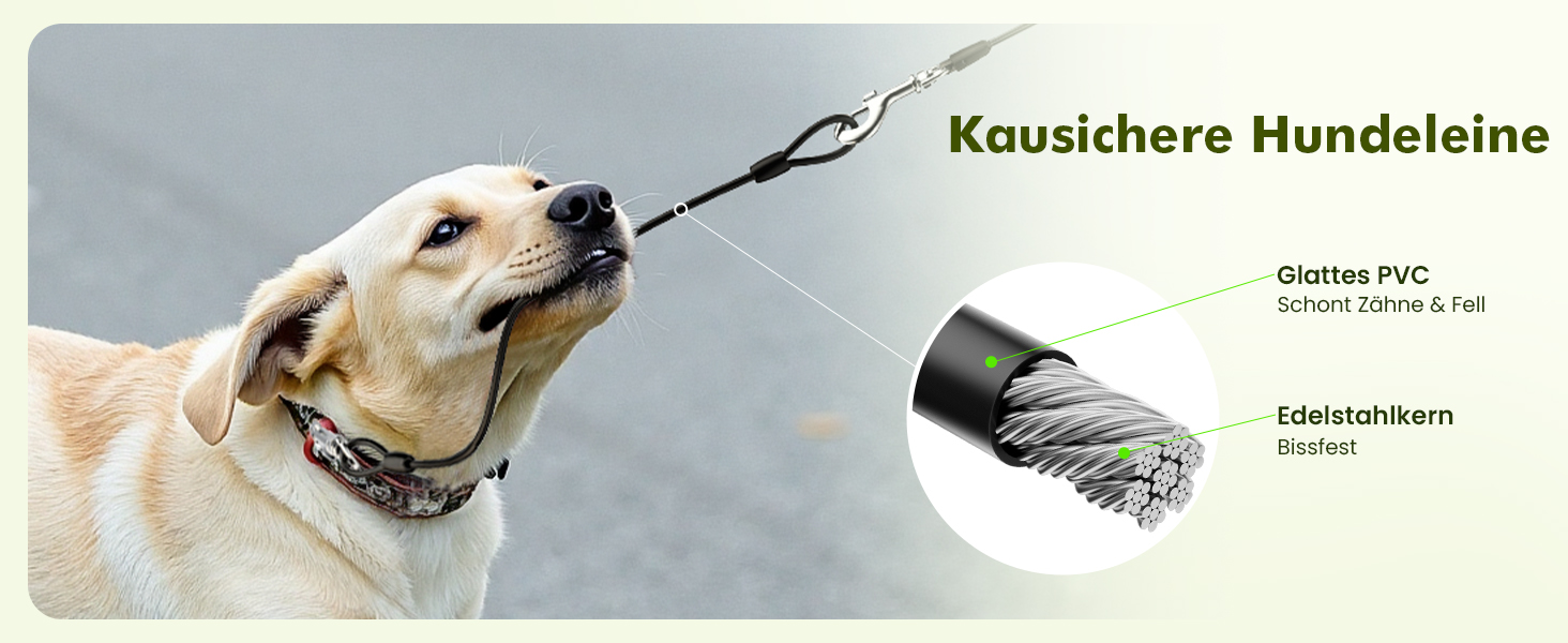 Рулетка для собак Pecute 8м, бісостійка, з набором для збору відходів, 360° без перекручування, для собак середніх та великих (15-50кг), зелена