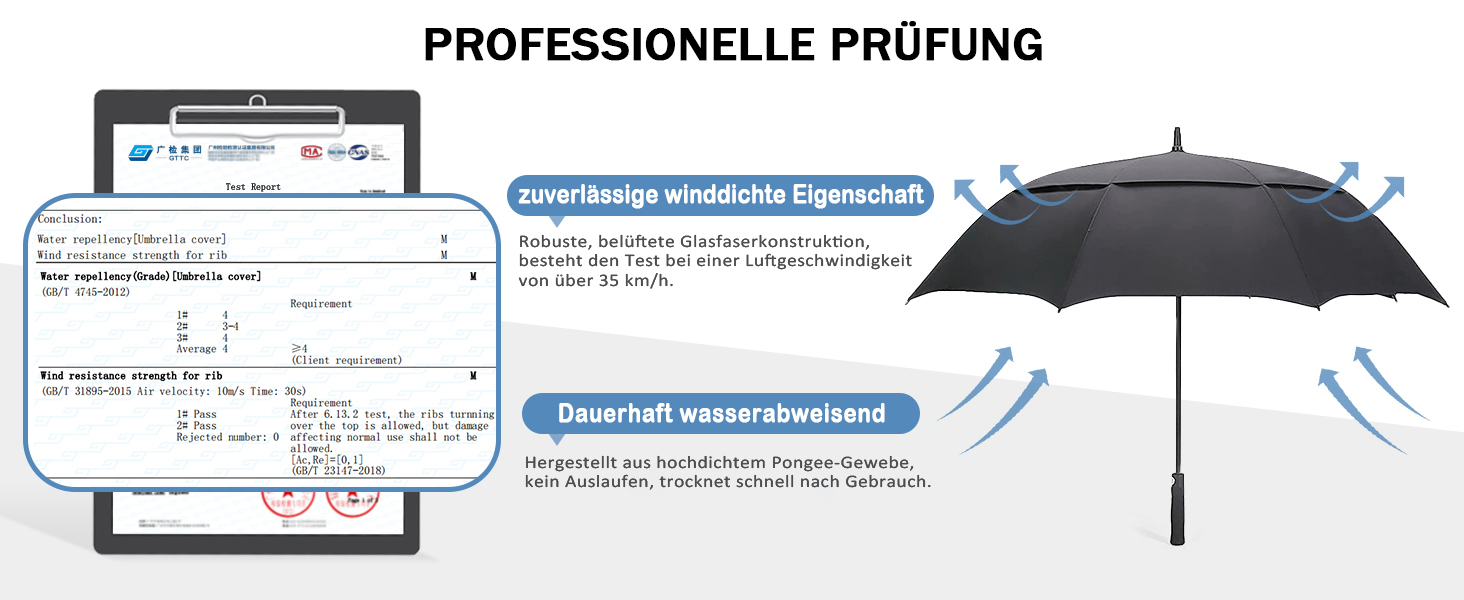 G4Free Великий парасолька-тростина, штормовий, автоматичний, чорний, 54 дюйми (138 см) для чоловіків та жінок