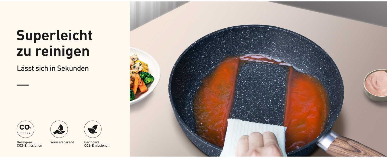 Набір посуду для індукційної плити DishDelight Granit 12 предметів з антипригарним покриттям блакитного кольору (каструлі, сковороди з кришками)