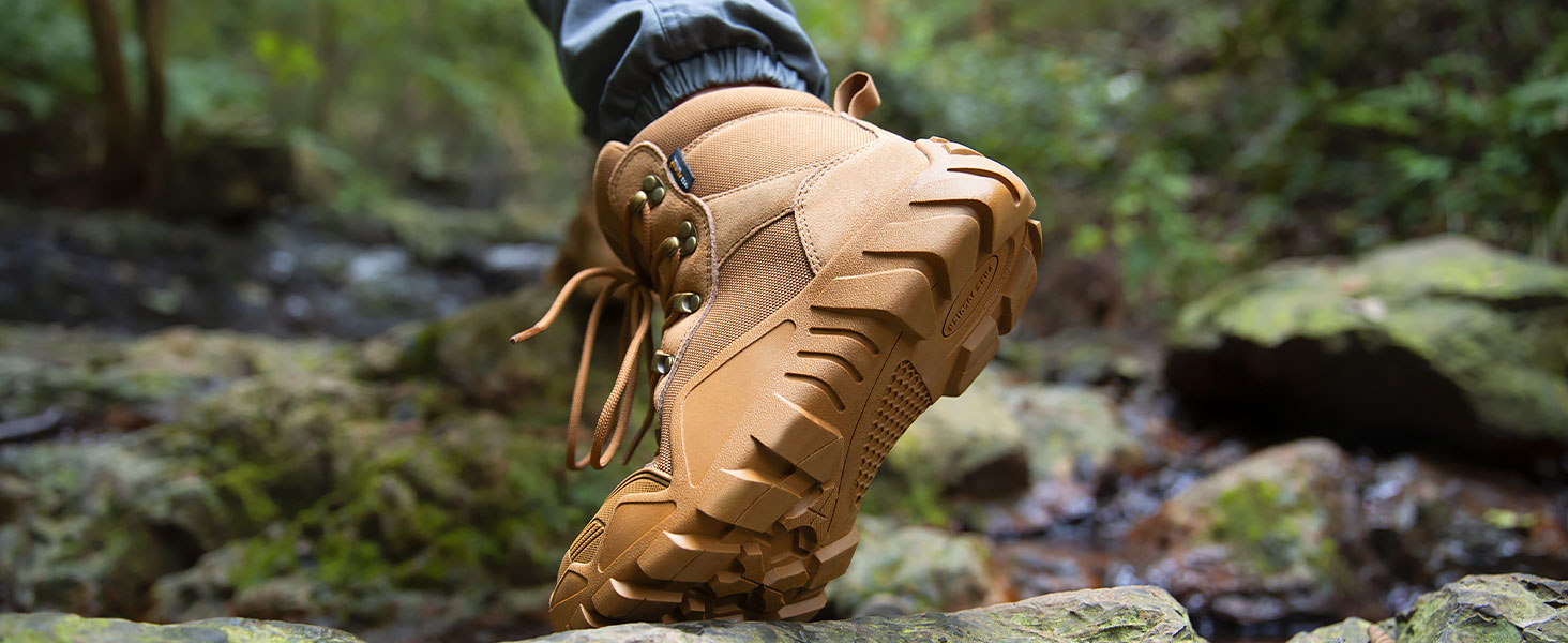 Черевики FREE SOLDIER для чоловіків: тактичні, туристичні, бойові, для активного відпочинку та військової підготовки (42 EU, Коричневий)