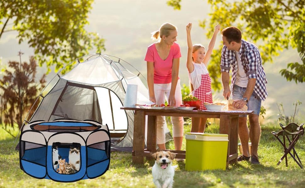 Клітка-забіг для цуценят та котів 114x114x59 см, клітка для тварин в квартиру, забіг для собак та котів, вольєр для кроликів та інших дрібних тварин (сірий)