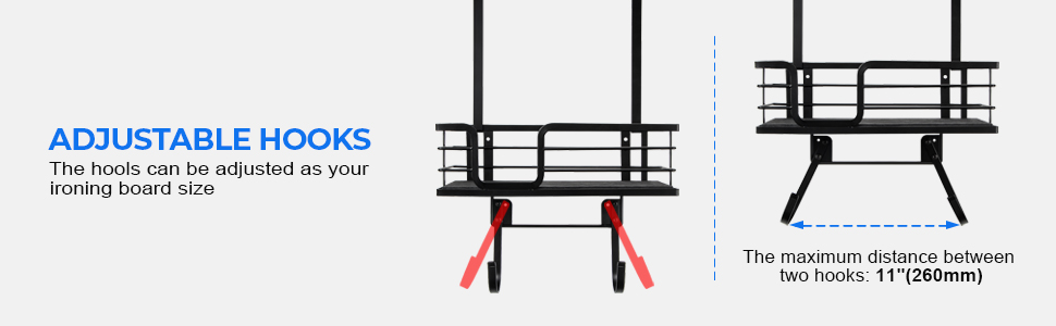 Настінна підставка для праски та гладильної дошки з великим кошиком для зберігання - міцна конструкція для пральні