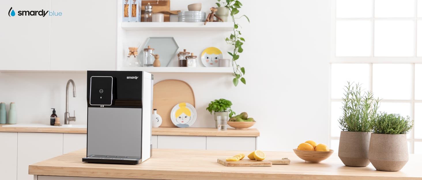 Розумна пляшка SMARDY DropUp 500 мл синього кольору з нержавіючої сталі з УФ-стерилізацією та нагадуванням про воду