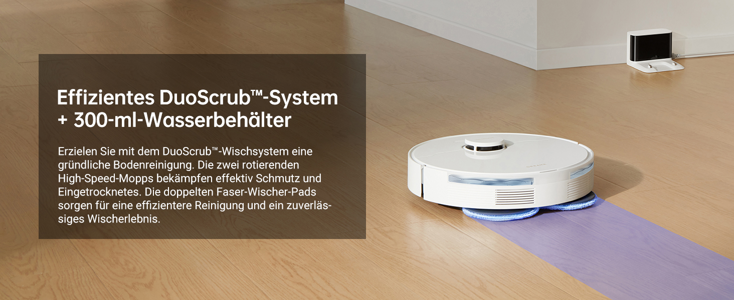 Робот-пилосос Dreame L10s Pro Gen2: 13000 Па, DuoBrush для шерсті тварин, суха та волога прибирання, LDS-навігація, 5200 mAh