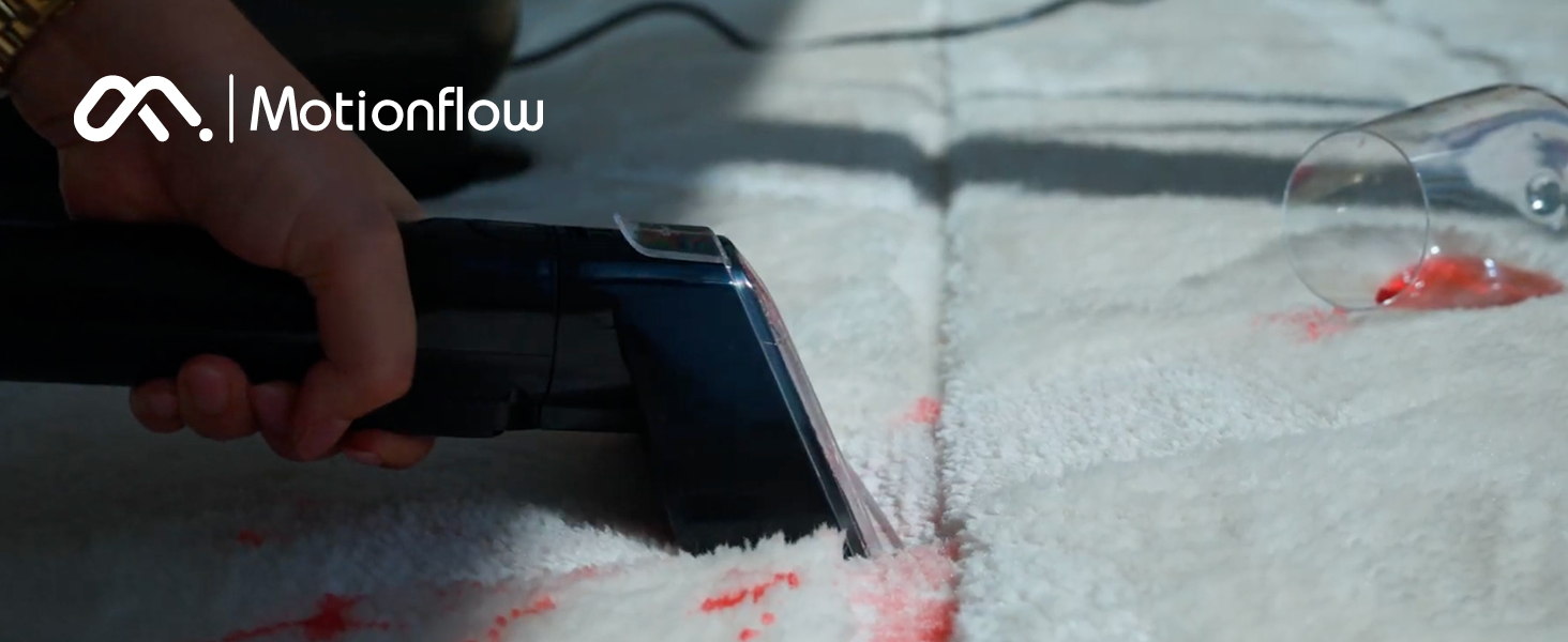 Професійний мийний пилосос Motionflow PRO з паровою функцією – 1700W, для килимів, меблів та авто. Самоочищення, пароочисник для дому та офісу