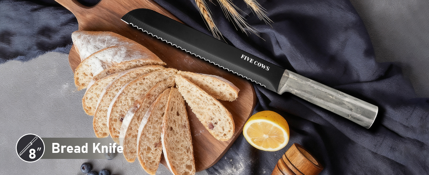 Набір кухонних ножів Messerblock з 16 частинами, з дерев'яною підставкою, дощечкою, захистом пальців, точилкою та кухонними ножицями, професійний набір ножів для дому (зелений, блакитний)