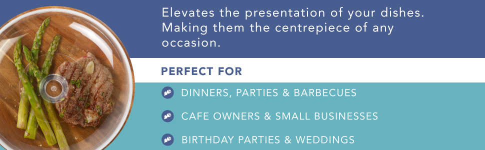 Підставка для тортів HEFTMAN 25,4 см з куполоподібним кришкою – 2-в-1 антиковзаюча підставка з акації з прозорою кришкою з акрилу для тортів, випічки, сирних дощок – ідеально для дня народження, весілля, святкування