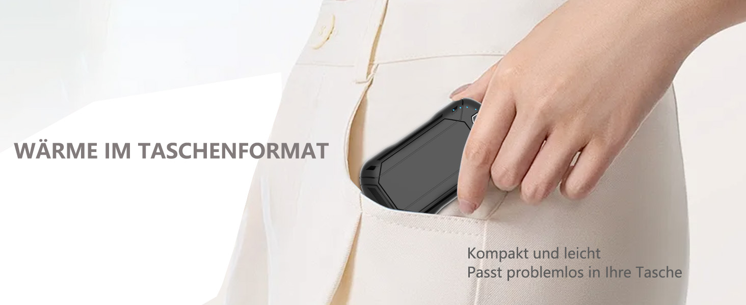 Електричні грілки для рук 2 шт., 6000 мАг, перезаряджувані, магнітні, 3 режими нагріву, USB, для жінок, чоловіків, дітей