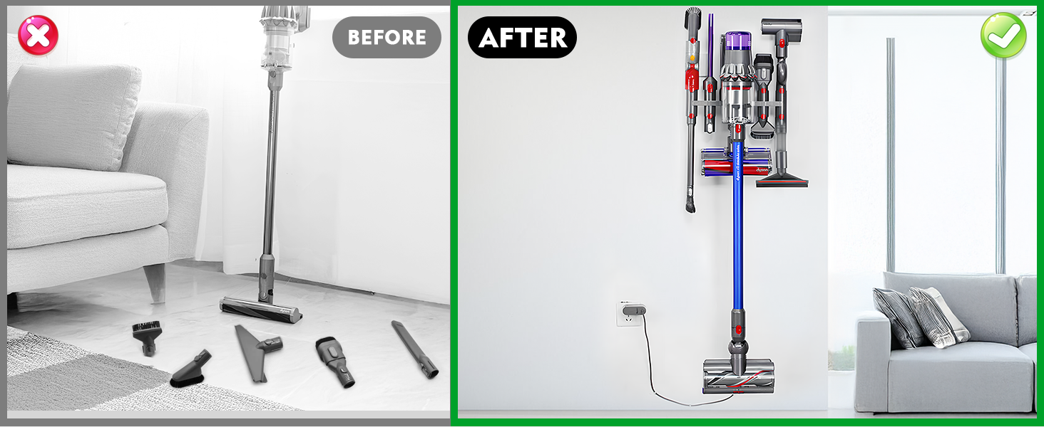 Кріплення для пилососа Dyson V7 V8 V10 V11 V12 V15 - настінна підставка, аксесуар
