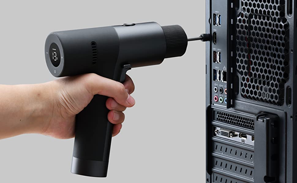 Акумуляторний дриль-шуруповерт HOTO 12V, 30 Нм, 1400 об/хв з LED-індикатором та USB-C зарядкою