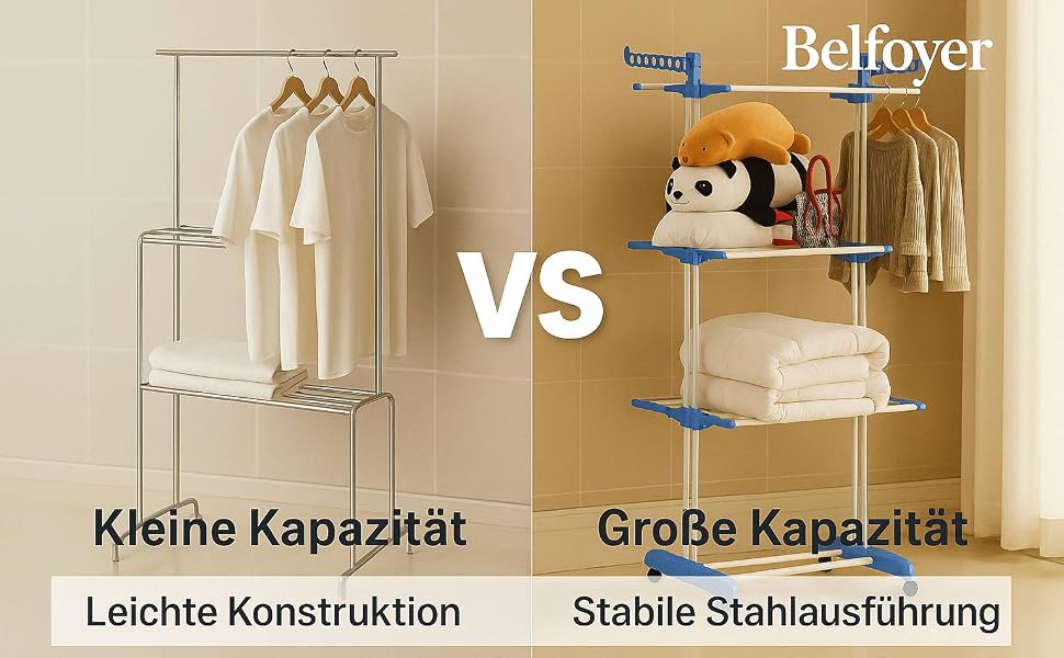 Вертикальна сушарка для білизни-вежа на 4 яруси, складана сушарка з колесами з нержавіючої сталі для дому та вулиці, сіра