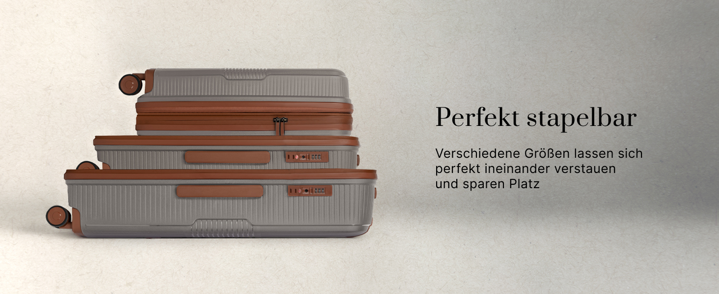 Набір валіз Cappuccino Eco Edition 3-в-1: розширювані, з TSA-замком та подвійними колесами