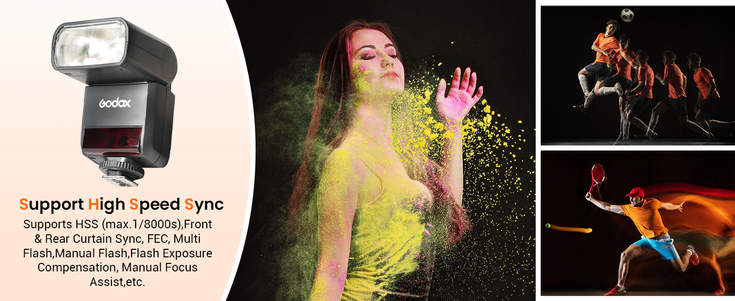 Спалах Godox TT350O для Canon - TTL, 2.4G, HSS 1/8000s, GN36, сумісний з 6D, 7D, 50D, 60D, 500D, 550D, 600D, 650D, 1000D, 1100D, 1DX, 580EX II, 5D Mark II III