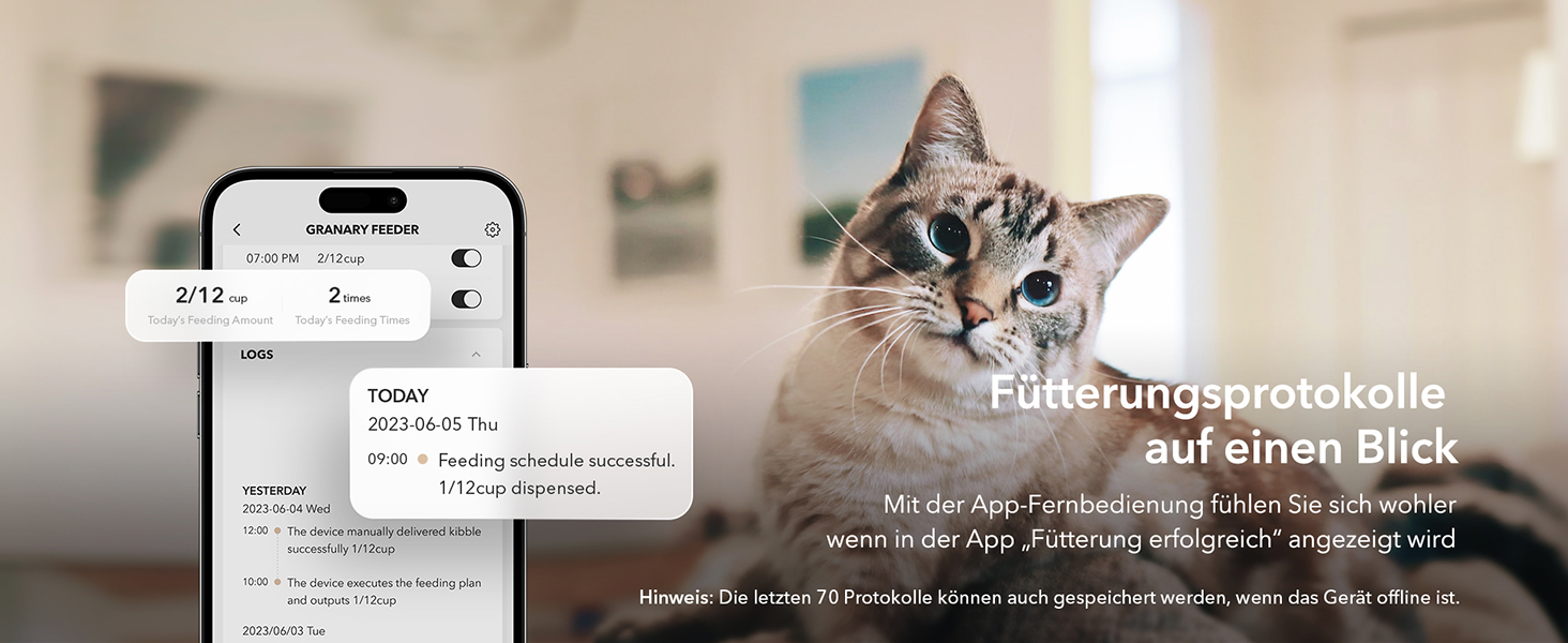 PETLIBRO Автомат годування котів 5л, WiFi, з програмою, білий