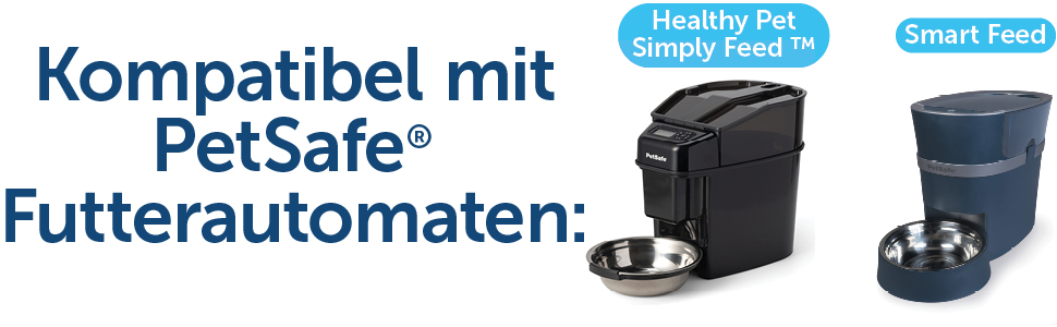 Автоматичний годівник PetSafe для 2 тварин: собак та котів, з мискою, BPA-free пластик