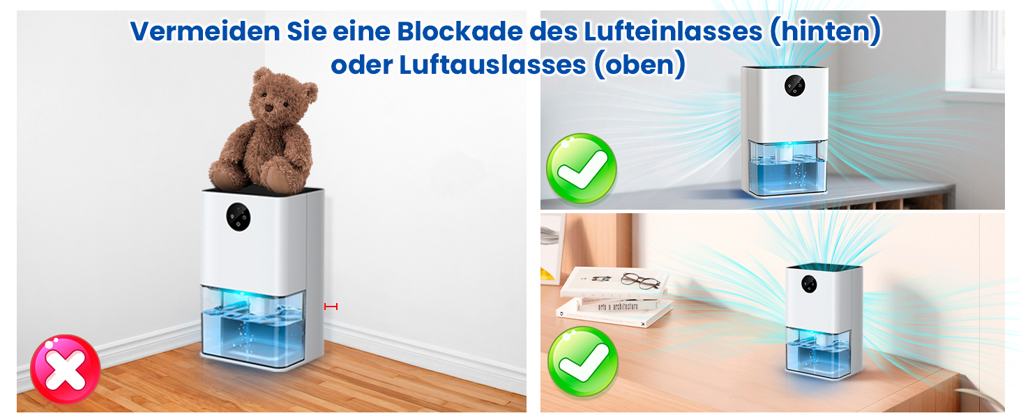 Електричний осушувач повітря для підвалу та квартири: 1800 мл, з таймером, нічним світлом, автоматичним відтаванням, тихий режим, 7 кольорів
