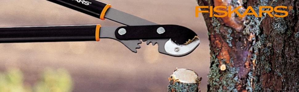 Секатор Fiskars PowerGear Amboss 80 см, зріз гілок до 55 мм