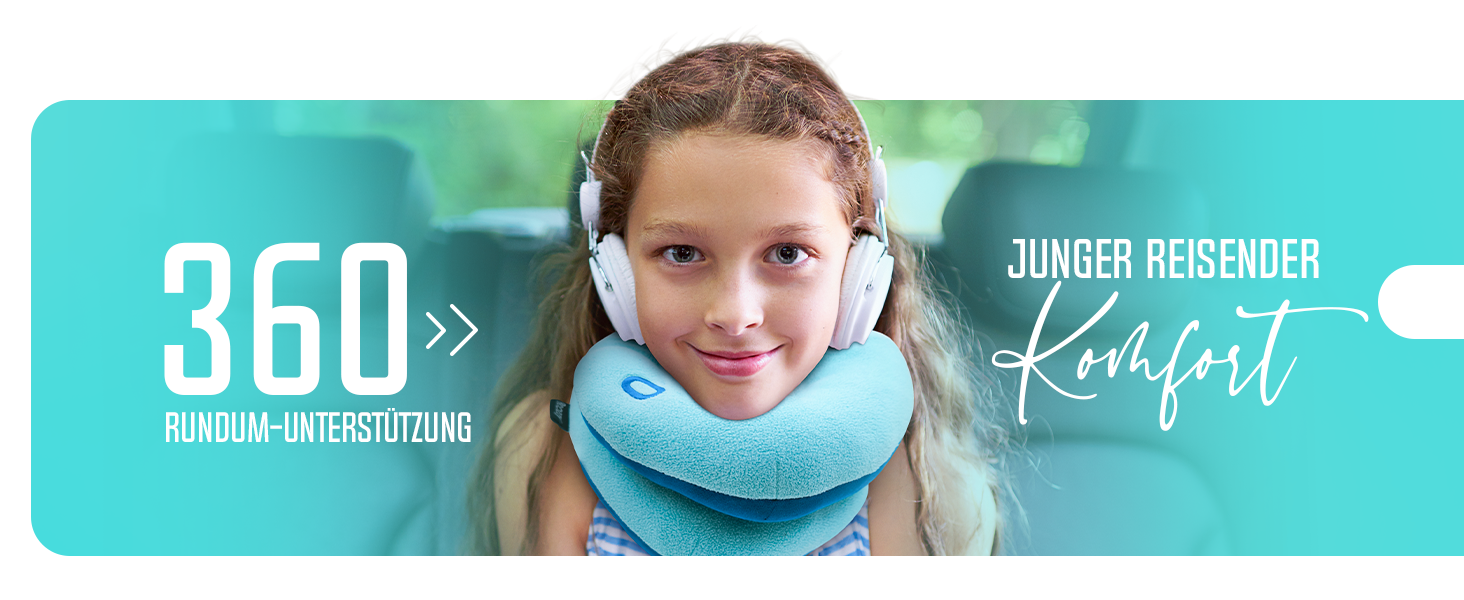 Подушка для шиї BCOZZY для дітей 8-12 років, сірого кольору, середня, для подорожей. Запобігає падінню голови, м'яка, зручна, можна прати.