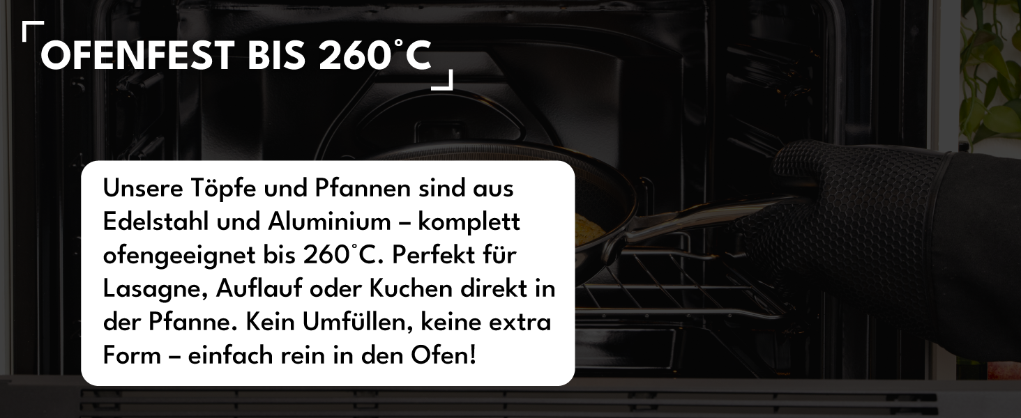 Набір сковорідок Onyx Cookware 24+28 см | Сковороди з антипригарним покриттям для індукційних плит | Сковороди для всіх типів плит | Стійке до подряпин антипригарне покриття | 3-шарова сталь/алюміній | Можна використовувати в духовці до 260°C | Без PFAS