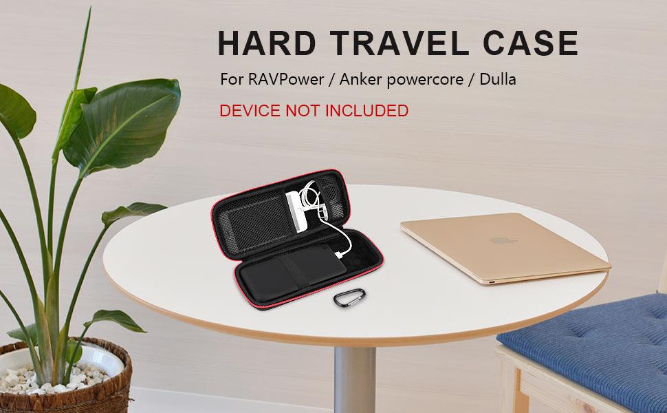 Чохол-сумка для повербанку Eva Hart: Anker PowerCore 26800/20100/20000mAh, EasyAcc 20000mAh, Charmast 26800mAh, SKYNEW. Захисний кейс, кабель USB, навушники (25x10x5 см)