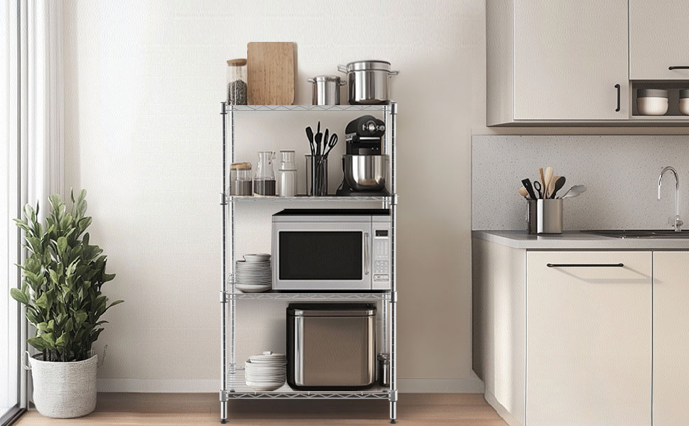 Nilpferd® Metal Wire Shelving Unit