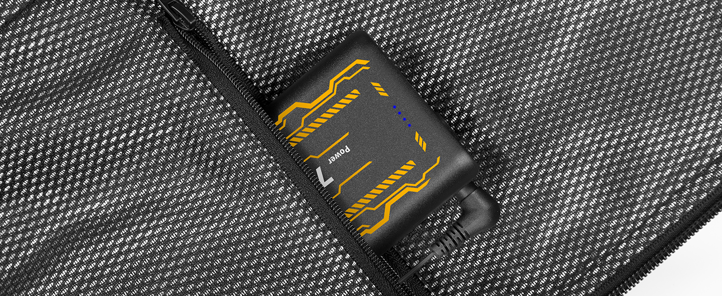 Обогріваючий жилет з підігрівом для жінок та чоловіків, жилетка з акумулятором 7.4V/5.0V, 3 режими температури, 6 зон нагріву, зимовий жилет-куртка, чорний, 25000mAh