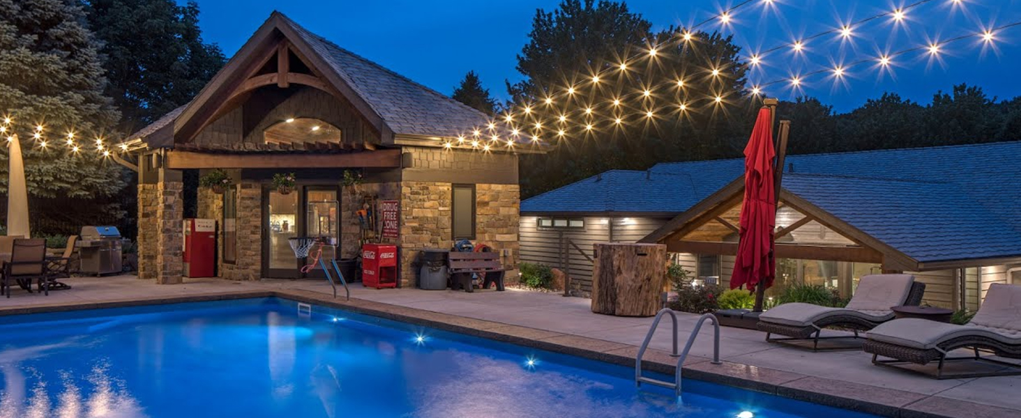 Гірлянда світлодіодна 15м, 100 LED, для дому та саду, IP44, 8 режимів, вологостійка, для дитячої кімнати, декору тераси та балкону