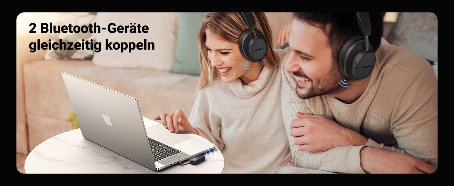 Bluetooth-ресивер UGREEN AptX 5.3 HiFi аудіо-адаптер для стереосистем та колонок