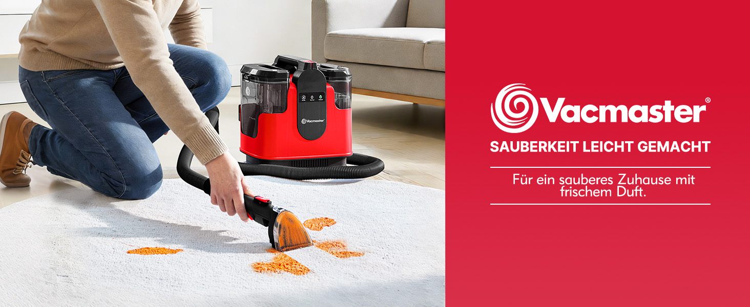 Пилосос миючий Vacmaster STMEUB01 для м'яких меблів та килимів 15КПа, 1150 Вт