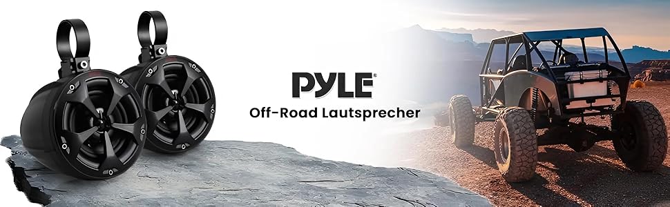 Вуличні акустичні колонки Pyle 800W, 2-смугові, чорні, для авто, тераси, басейну