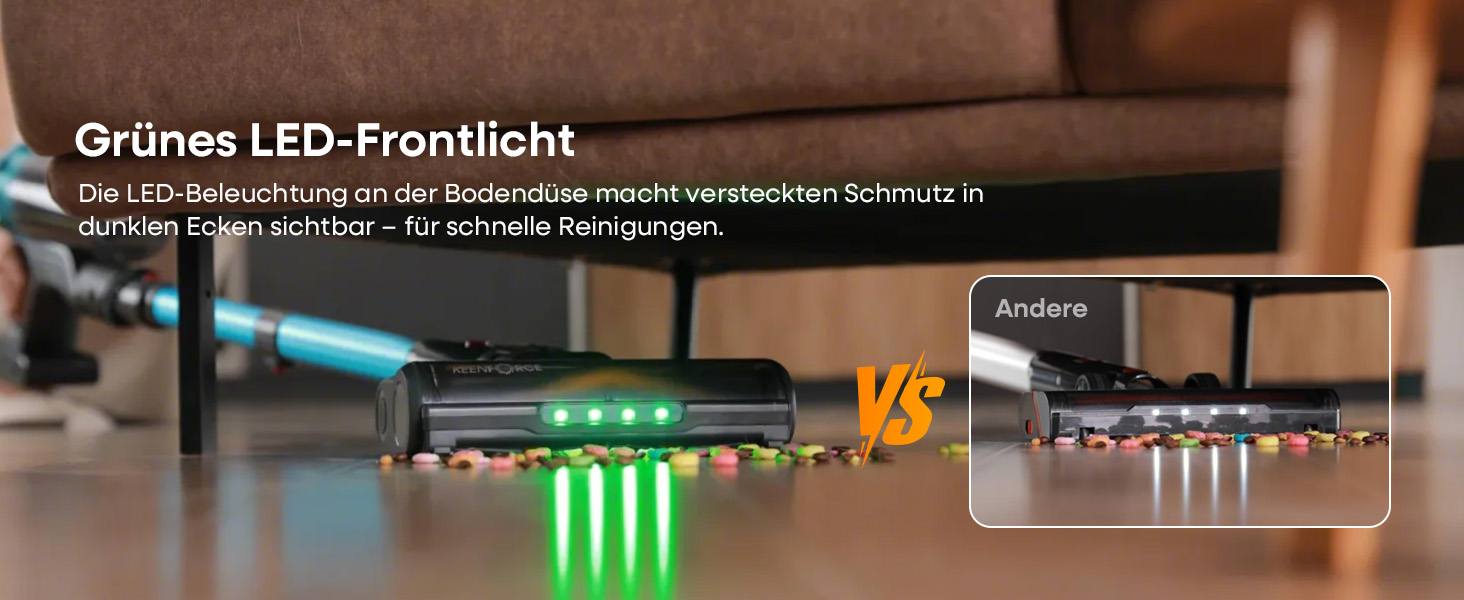 Акумуляторний пилосос ElecKeys K10: 50000Pa, 600W, 70хв, LED дисплей, 1.8L, антинамотування, для тварин, килимів, твердих поверхонь, авто, блакитний