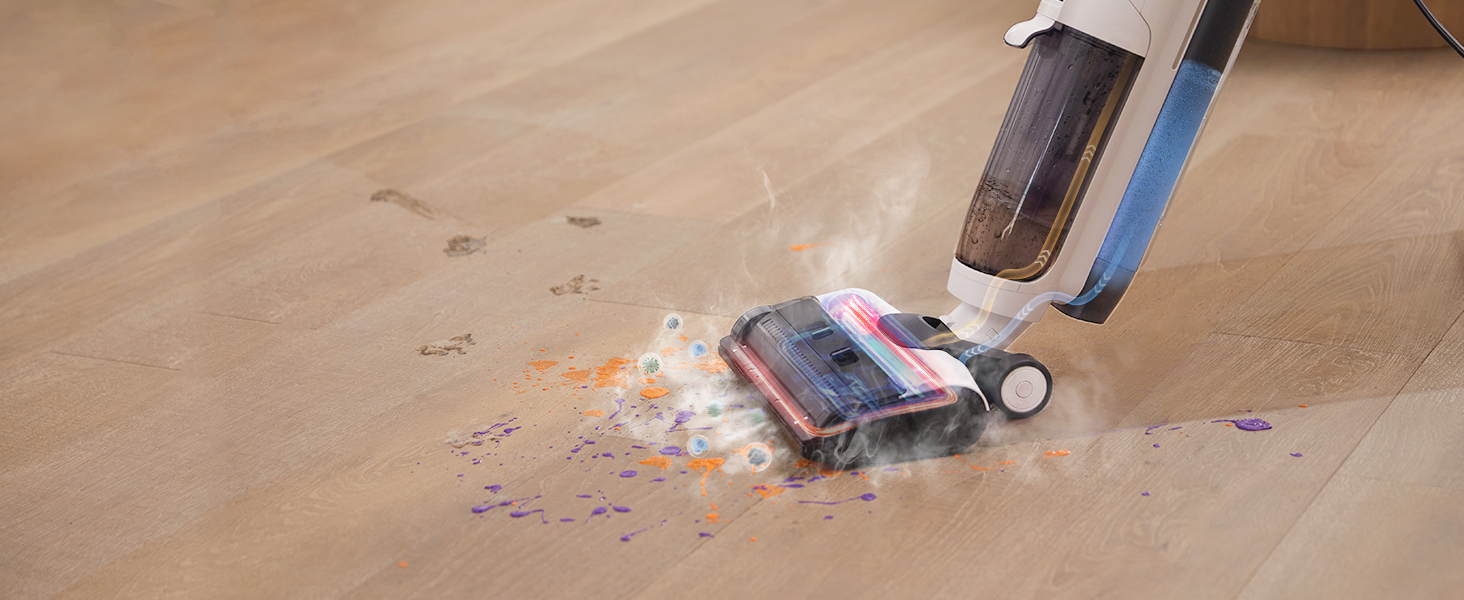 Бездротовий пилосос Tineco S5 Combo: ідеальний для шерсті тварин та липких забруднень, легкий, тихий, з інтелектуальним дисплеєм