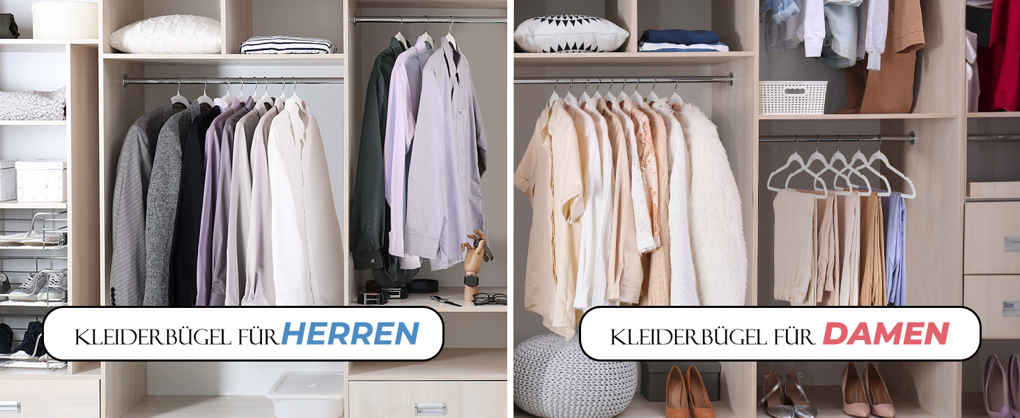 Набір вешалок для одягу HOUSE DAY, 50 шт., велюрова поверхня, нековзкі, обертовий гачок 360°, для сорочок, костюмів, пальто, светрів, штанів, білий