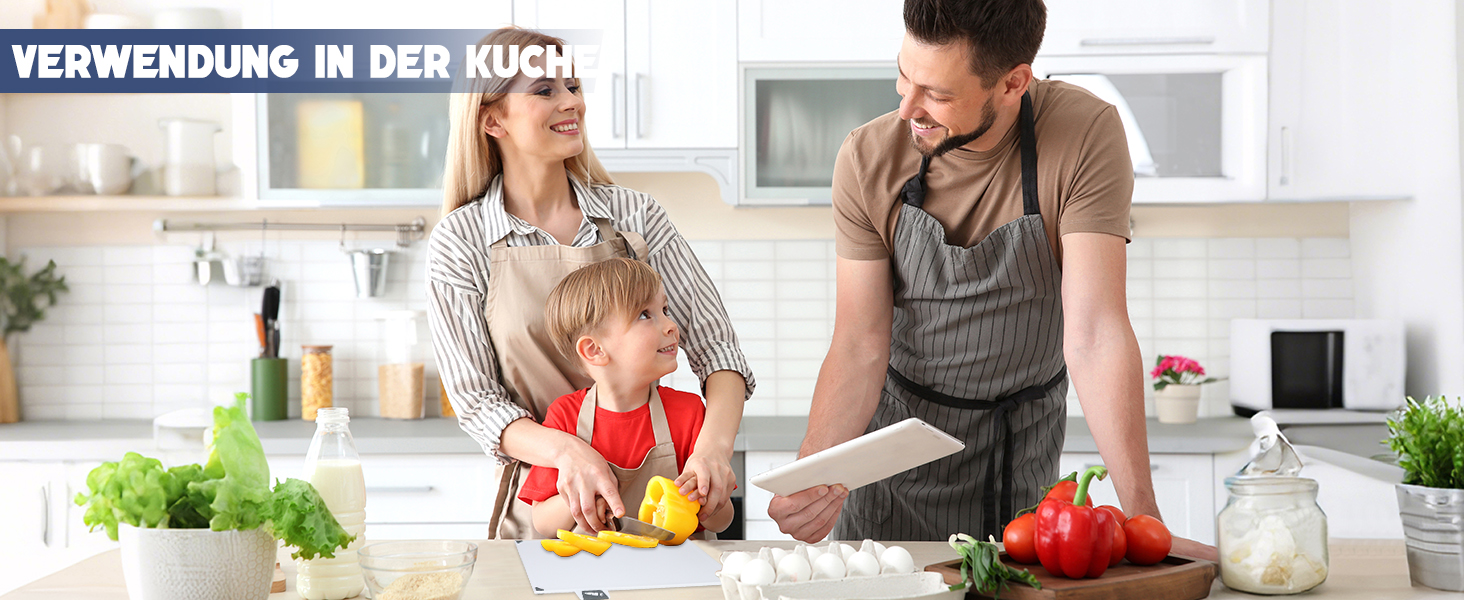 Набір з 3 дерев'яних обробних дощок, великі, з антибактеріальним покриттям, з пресом для часнику, для кухні, для овочів/фруктів/м'яса, бежевий+зелений+темно-синій