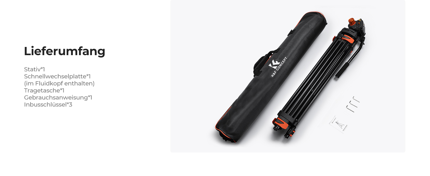 Відеоштатив K&F Concept 202 см з гідравлічною головою та швидкою зміною платформи, посилений тринога для DSLR, відеокамер та дзеркальних камер, навантаження до 8 кг